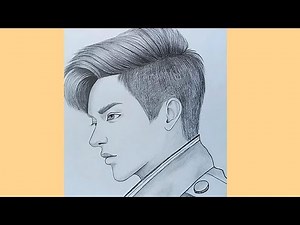 Boy drawing step by step / Boy face pencil sketch drawing / Easy boy drawing for beginners