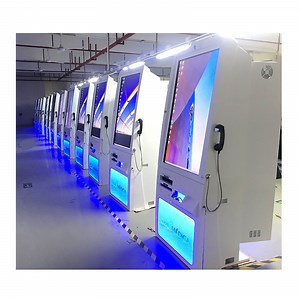 [Hot Item] 46 Inch Free Standing Kiosk Document and Barcode Scanner Telephone with Windows System in Hospital