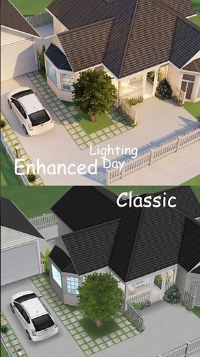Enhanced Lighting Vs Classic Lighting in The Sims FreePlay #shorts