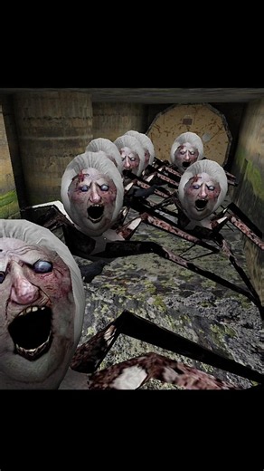 Secret Tunnel Escape! 😱 Unlimited Mom Spider Parent Attack #granny #tunnel #ending