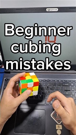 Beginner cubing mistakes | MOYU WRM V11 #rubikscube #puzzle #moyu #shorts #youtuber #speedcubing