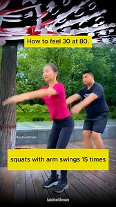 1.4M views · 16K reactions | Type YES if you want more posts like this! How to feel 30 at 80 with 3 exercises #healing #massage #brainhealth #taichi #qigong #legpain #kungfu #fitness #health #beauty #benefits #exercises #gymnastics #yoga #stretching #healthylifestyle #practice #weightlosstransformation #hip #muscle #vitality #us #uk #trendingnow #viralvideo #fypシ | TaiChi With Mom | Facebook