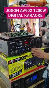 6.4K reactions · 96 shares | JOSON AV902 1200WATTS X2 DIGITAL KARAOKE SYSTEM AMPLIFIER  #joelalferezshop #josonphilipines #BluetoothAmplifier #JOSON #Bluetooth #amplifier | Joel Alferez | Facebook