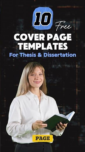 Free Thesis & Dissertation Cover Pages in MS Word | #coverpagedesign #thesis