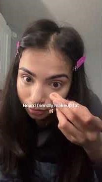 Beard friendly makeup tutorial 💝 #makeup #browngirl #dothingsyoudontwanttodo #hirsutism