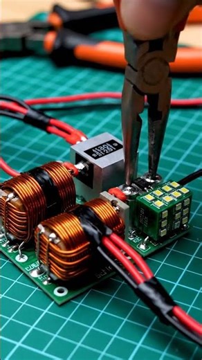 AC Electricity Free Energy 220V Transformer Fan Capacitor Inverter Generator Project