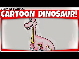 How to draw a DINOSAUR! drawing tutorial for kids step by step!