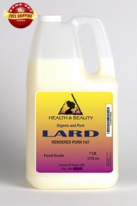 7 Lb, 1 Gal LARD Organic Rendered PORK FAT All Natural Deodorized 100% Pure - Etsy
