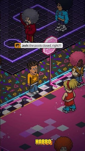 ROLLER DISCO in Habbo!