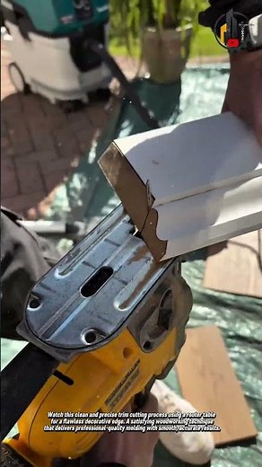 Perfect Trim Cutting Technique ✂️🪚 #Woodworking #DIY