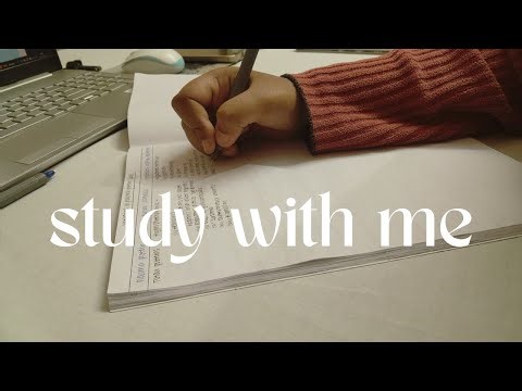 1 HOUR STUDY WITH ME | no breaks, rain sounds bg, real time