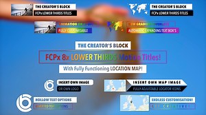 Final Cut Pro X Lower Thirds: Location Map, Logo (PDF Instructions) - Etsy