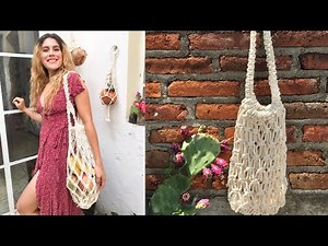 Super fácil Bolsa de Macramé ( ideal para principiantes )