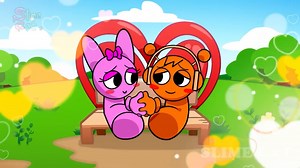 [SPRUNKI] Fun Bot Stole Mr. Fun Computer's Heart..Literally!🩷 _ Incredibox Sprunki Animation. #poppyplaytime | Slime Cat