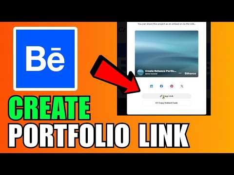 Create Behance Portfolio Link (2026) (Complete Guide)