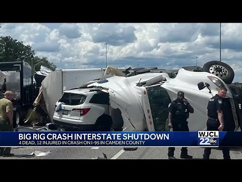 UPDATE: Four dead, six vehicles involved in crash that shut down I-95 near Georgia-Florida state ...