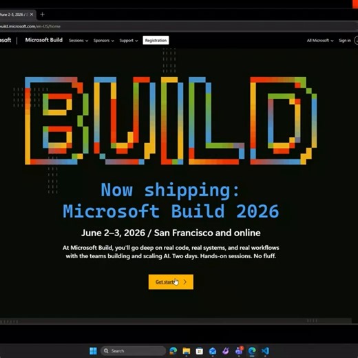 If your desktop looks like this... it's time to register for #MicrosoftBuildJune 2-3, 2026 / San Francisco & free online.Register: https://t.co/WuzxWvRqpY