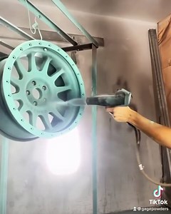 1.3M views · 2.1K reactions | All it takes is a little patience and a steady hand  Gage Powders LLC makes it look so easy  #PrismaticPowders #PowderCoating #Coating #Coatit #Auto #Automotive #Custom #Wheels #CustomWheels | Prismatic Powders | Facebook