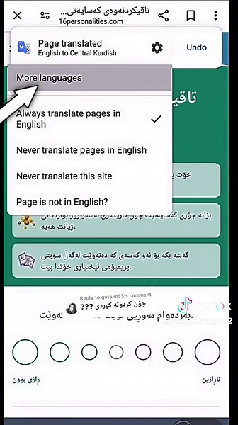 How to customize Kurdish language for personalization #mbtipersonality #mbtikurdish
