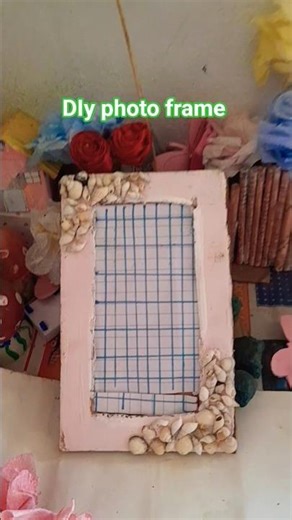 #Diy seashell photo frame #photoframe #artandcraft #youtubeshorts #viralvideo