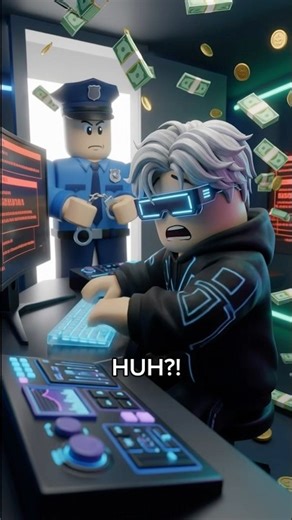 Top 1 Hacker vs The Police 😱 #viral #roblox #funny