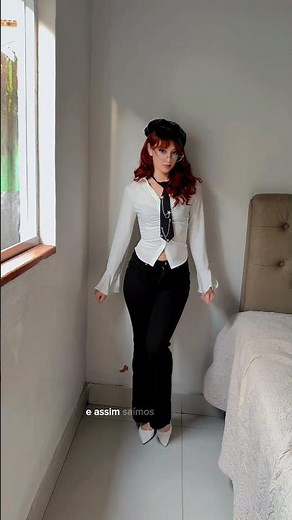 ✨🖤Te ensinando a estilizar um look básico com calça flare.