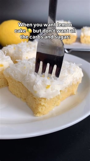 Sarah Kadison on Instagram: "KETO LEMON CAKE 🍋🍰 with whipped coconut cream frosting! Ultra moist low carb, gluten free lemon cake with only 120 calories and 1 net carb per slice, including frosting! Comment LEMON CAKE and I’ll send the full recipe straight to your inbox! Make sure you’re following my account prior to commenting, otherwise the message may not go through. Or google “sarahsfitfood lemon cake” #lemoncake #ketocake #ketodessertrecipes #lowcarbrecipes #glutenfreebaking