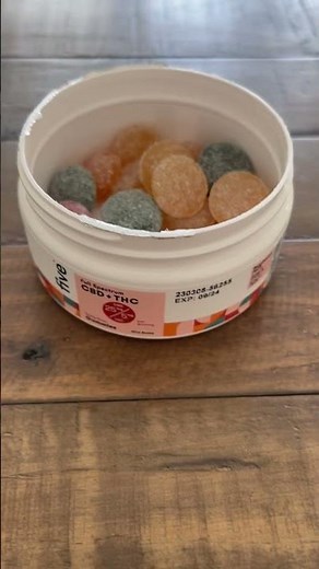 Five CBD + THC Gummies Review in 60 Seconds! #cbdlife #thc #fivecbd #gummies