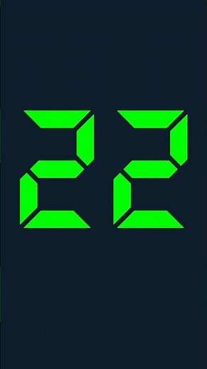 22 seconds digital timer
