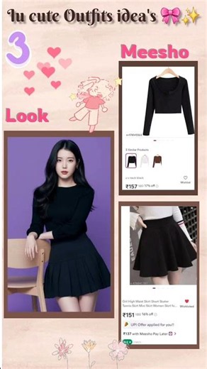 IU cute Outfit ideas🎀✨️#iu#fashion #meesho #styleinspo #fashionstyle
