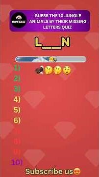 Guess the animal quiz #animalquiz #guessinggame #gameshorts