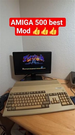 Commodore Amiga 500 with internal speakers Mod