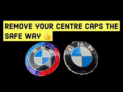 Bmw wheel centre cap removal no tools needed