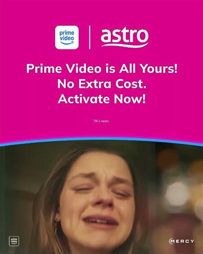 Stream Mercy now on Prime Video via Astro One
