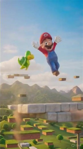 🍄🎮 Mario in Stunning 3D! #GamingShorts #Mario #AIAnimation