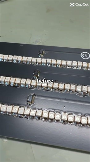 One of the most satisfying things I do when building LED boards is the flux cleanup.