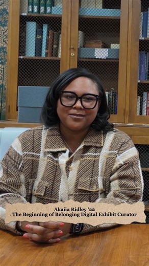 The Black history of Albion College matters now, and always. 💜🤎 The living exhibit "The Beginning of Belonging: Exploring the Black History of Albion College," has been curated honoring the impact of our Black campus community. Scroll through key moments in Albion's Black history at albion.edu/belong. As a student, Akaiia Ridley '22 partnered with Albion College Archivist Elizabeth Palmer '10 and student Lauren Bergeron '22 to document the historical and contemporary impact of the Black commun