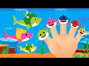 Baby Shark Finger Family Song 🦈 | Nursery Rhymes & Kids Songs for toddlers