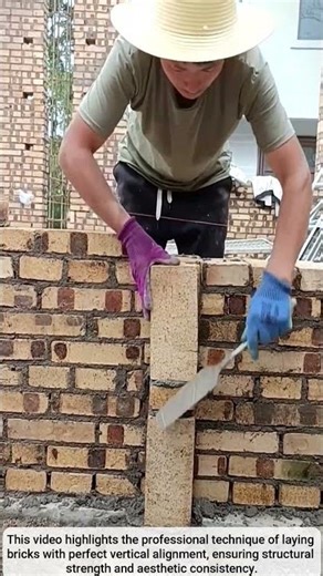 Perfect Bricklaying Technique 🔨