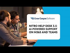 IT Trouble Ticket System: NITRO Help Desk 3.5 – AI powered Support on M365 and Teams