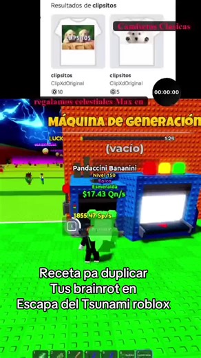 Nos salió ovni duplicado #roblox #escapadeltsunami #brainrot | roblóx