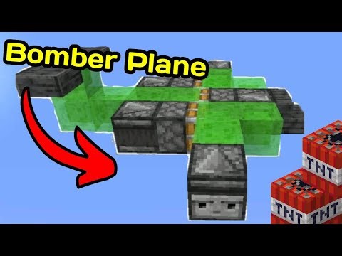 How To Build a Minecraft Bomber Plane (Bedrock Edition)