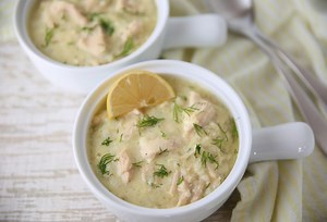 Greek Lemon Chicken Rice Soup (Avgolemono)