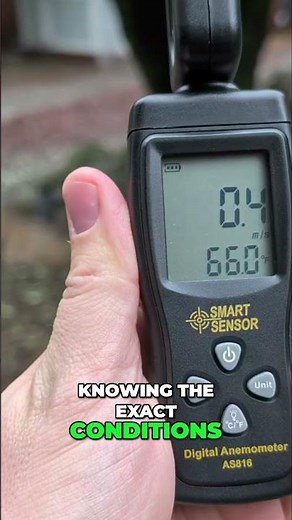 Precision Wind & Temp Sensing! 🌬️ FOOAO Handheld Anemometer Review #shorts