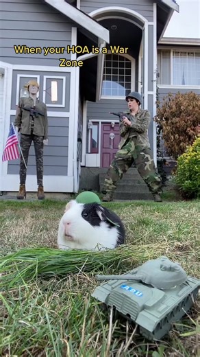 HOA War Zone Comedy Parody with Fake Props in Seattle