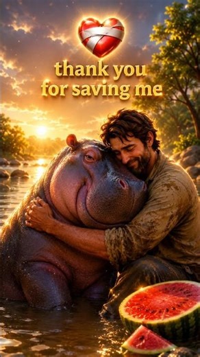 He Saved This Hippopotamus… And What Happened Next Melted Hearts ❤️‍🩹