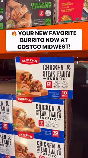 Red’s Chicken & Steak Fajita Burrito 🌯 is packed with grilled fajita chicken and steak, seasoned to perfection for deep, authentic flavor. Inside every freshly baked tortilla, you’ll find a satisfying blend of pinto beans, tomatillos, onions, peppers, brown rice, and melted cheese — all the sizzle of fajitas, wrapped and ready. 🤤 With 13g of protein per serving, @Redsfoods burritos are great for quick lunches, family meals, or satisfying snacks. 🙌🏻 Just heat, eat, and go... or stay — they’re