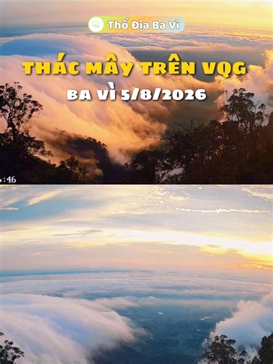 Thác mây Vườn Quốc Gia Ba Vì – Săn mây đẹp 5/8/2026
