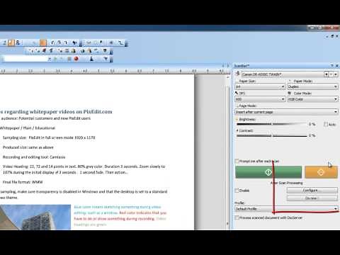 18 Scanning and automatic post processing of documents with PixEdit Scanner Software/Imaging