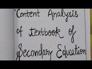 Content analysis of NCERT Book of secondary education | b.ed file